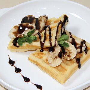 Վաֆլի բանանով և նուտելայով