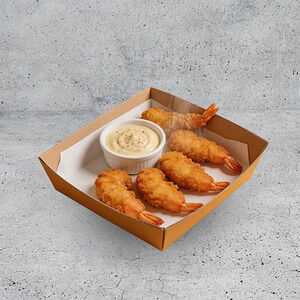 Креветки в панировке 5 шт с соусом