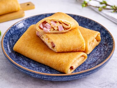 Блинчики с ветчиной и сыром 