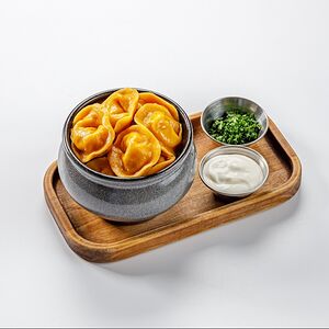 Пельмени с цыплёнком и уткой 