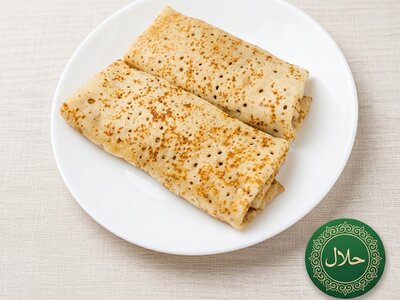 Блины с ветчиной и сыром   