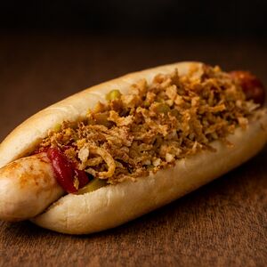 Гриль-дог с куриной сосиской