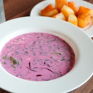 Холодник с картофелем 