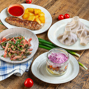 Легкий ланч Салат и Горячее