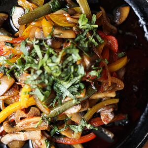 Каурма из шампиньонов 