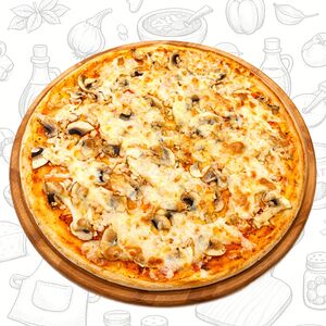 Курица и грибы 