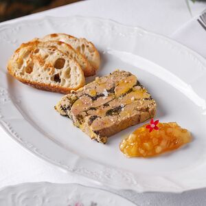 Террин из фуа-гра с черным трюфелем