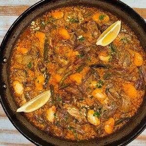 Паэлья с уткой