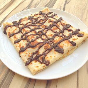 Блин с шоколадом и бананом