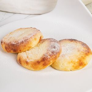 Сырники из органического творога со сметаной