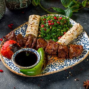 Шашлык из стейка мясника