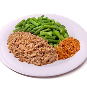 Фасоль стручковая с мясным фаршем