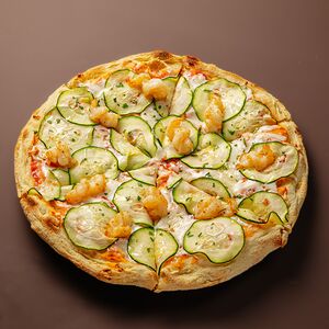 Римская пицца Креветки и цукини 25 см