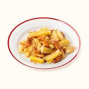 Жареный картофель с опятами