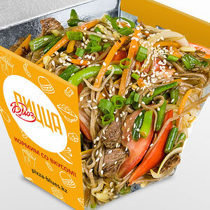 Вок Гонконг с говядиной