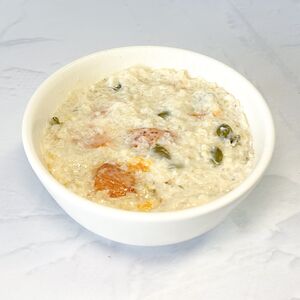 Постная ячневая каша на кокосовом молоке