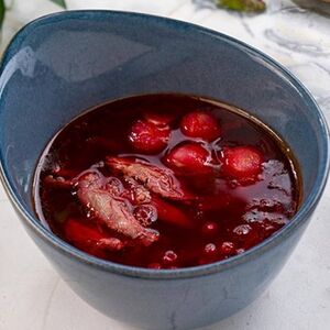 Борщ из фермерской утки