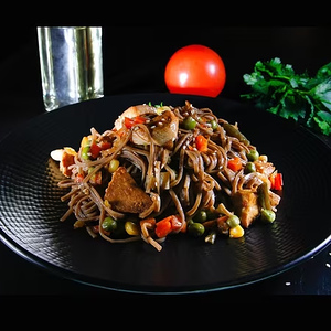 Лапша Соба (гречневая) курица