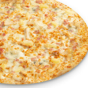 Пицца С ананасом и беконом
