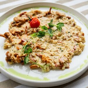 Ризотто с лисичками