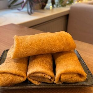 Блинчик с колбасой и веганским сыром (заморозка)