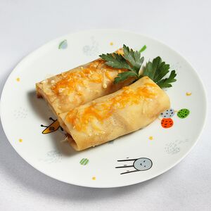 Сливочные блинчики с курочкой