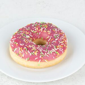 Пончик с клубничным джемом