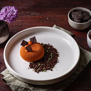 Муссовое пирожное облепиха-апельсин