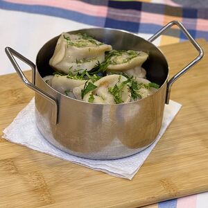 Пельмени с крольчатиной и морковкой 