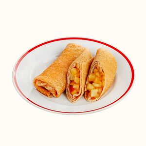 Блины с яблоком и корицей
