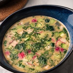 Холодный суп. Окрошка с курицей (NEW)