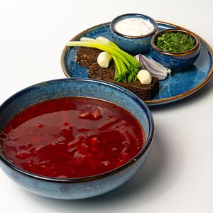 Борщ с красной фасолью