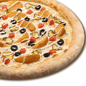 Пицца Постная с соусом Тартар