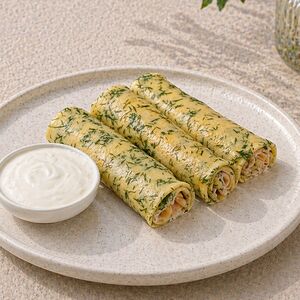 Блинчик с сыром и ветчиной (1 шт)