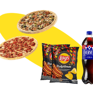 Футбольное комбо с Evervess и Lays на двоих