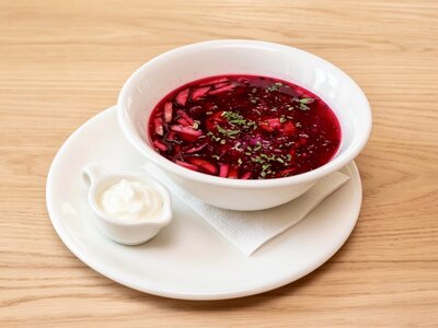 Борщ холодный с картофелем 
