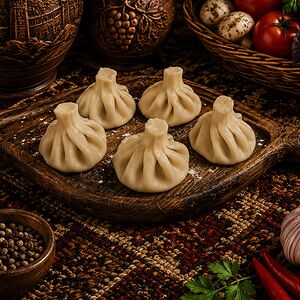 Хинкали с бараниной