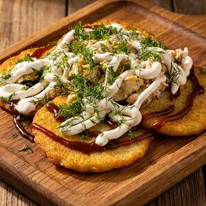 Драники С мясом птицы