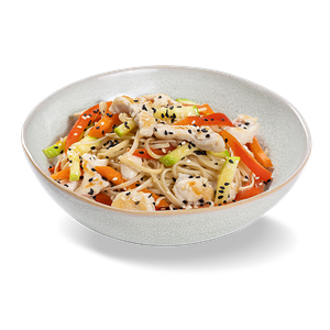 Лапша Яичная с курицей и овощами