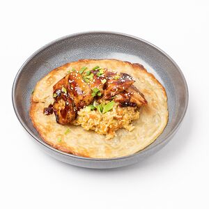 Лепешка Роти с рисом карри и цыпленком