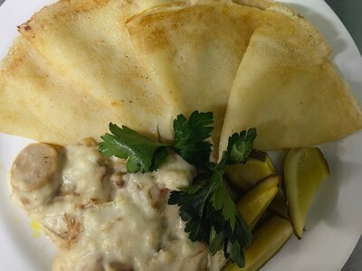 Блинчики с мачанкай по-домашнему