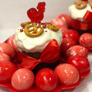 Пасхальный набор Пп кулич и крашеные яйца