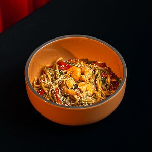 Креветки манго-чили  