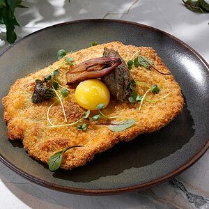 Шницель из куриной грудки с трюфельно пастой(NEW)