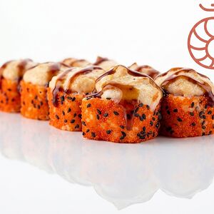 Запеченный с креветкой