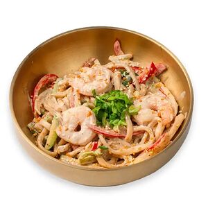Удон с креветками