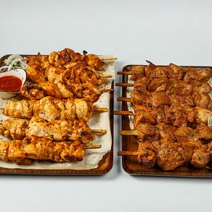 Сет шашлыков из курицы и свинины