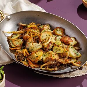 Жареный картофель с грибами 