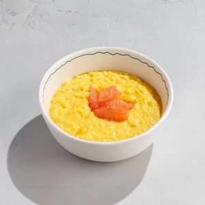 Рисовая каша на кокосовом молоке с грейпфрутом и манго