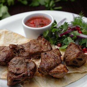 Шашлык из бараньей мякоти              